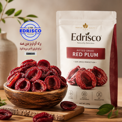 pitted red plum slices