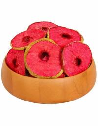 Red-fleshed apple chips