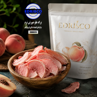 soft pink dried peach slices