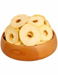 Dried unpeeled apples