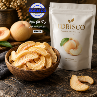 white dried peach slices