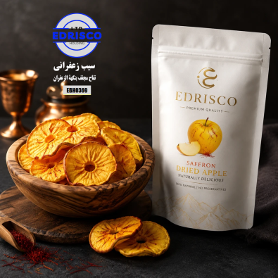 saffron-infused dried apples
