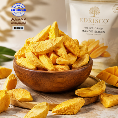 freeze-dried puffed mango slivers